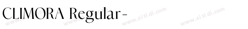 CLIMORA Regular字体转换